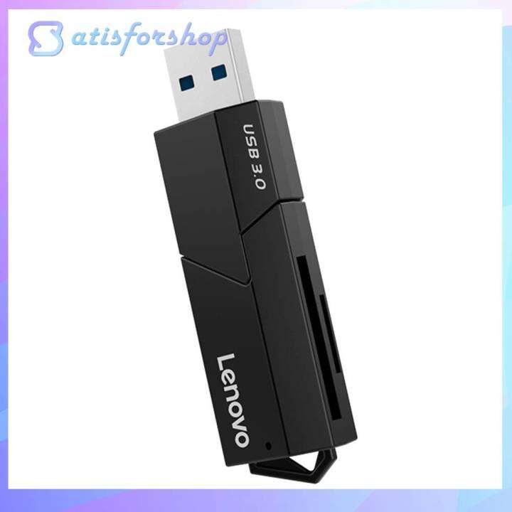 Lenovo D204 5Gbps USB 3.0 Memory Card Reader 2 in 1 SD TF Portable