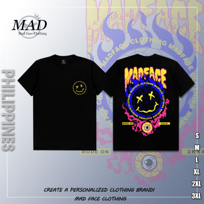 MADFACE Clothing Original Smile T-Shirt - ของขวัญสำหรับผู้ชายและผู้หญิง Cotton Short Sleeve Fashion Top