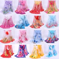 160x50cm Multi-style Holiday gift Selling chiffon striped scarf wild fashion shawl sunscreen print floral scarf scarves