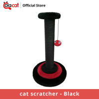 Colacat Cat Scratcher - Black ที่ข่วนเล็บแมว 1 เสา ฐานทรงกลม สีดำ-แดง