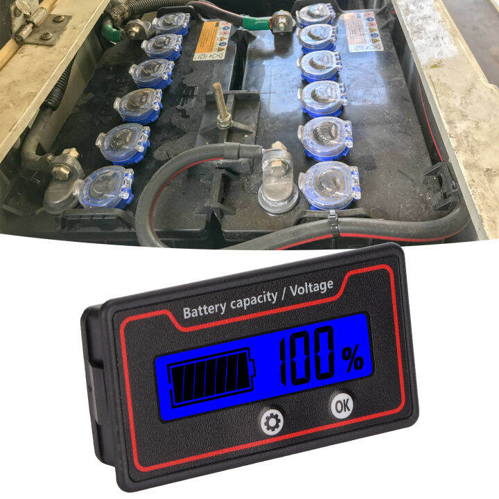 1284V, Safe Battery Voltage Indicator Battery Capacity Meter for