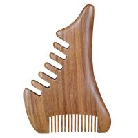 Massage Combs Multi-function Wide Tooth Scraping Natural Sandalwood Comb Anti-static Pressing Dredge Meridian Sandalwood Comb