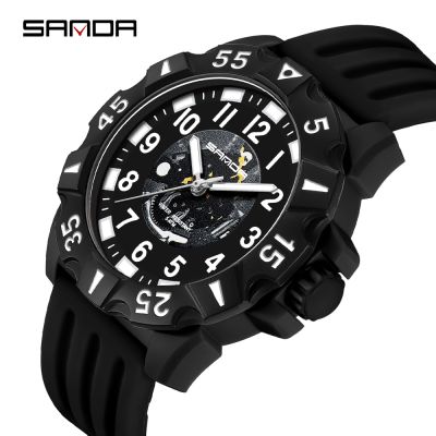 Sanda 2022 Top Luxury Sport Men Quartz Watch Casual Style Military Watches 50m Waterproof Male Clock Relogio Masculino 3209