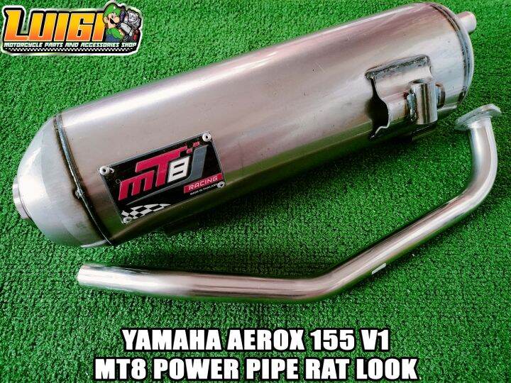 MT8 YAMAHA AEROX 155 V1 POWER PIPE RAT LOOK | Lazada PH