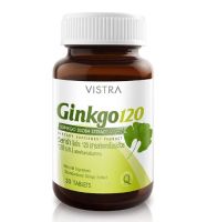 Vistra Ginkgo 120 mg 30 tablets วิสทร้า กิงโกะ 120 มก. 30 เม็ด