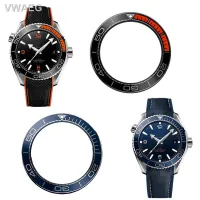 แอลเบติม♤คุณภาพสูงหนามเตยนาฬิกาแทรกสำหรับ Omega Seamaster 300 Master ทะเล007วงกลมสเกลแทนที่แหวนหลากสี38มม. 40มม. 42มม. เซรามิก