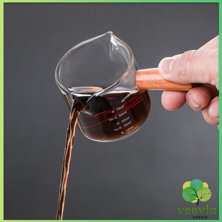 แก้วช็อต-espresso-shot-ด้ามจับไม้-ขนาด-70-ml-และ-75-mlสินค้าพร้อมส่ง-measuring-cup-สปอตสินค้า-veevio