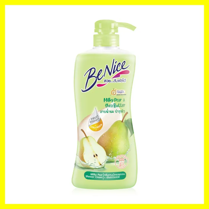 benice-shea-butter-milky-pear-shower-cream-400ml-บีไนซ์-ครีมอาบน้ำ