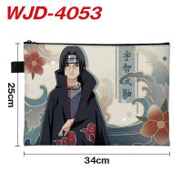 ผ้าใบ3D การ์ตูน Hatake Kakashi ส่วน Uchiha HITACHI Tas Berkas นักเรียน A4กระเป๋าข้อมูลกระเป๋าโรงเรียนที่เก็บเครื่องเขียน