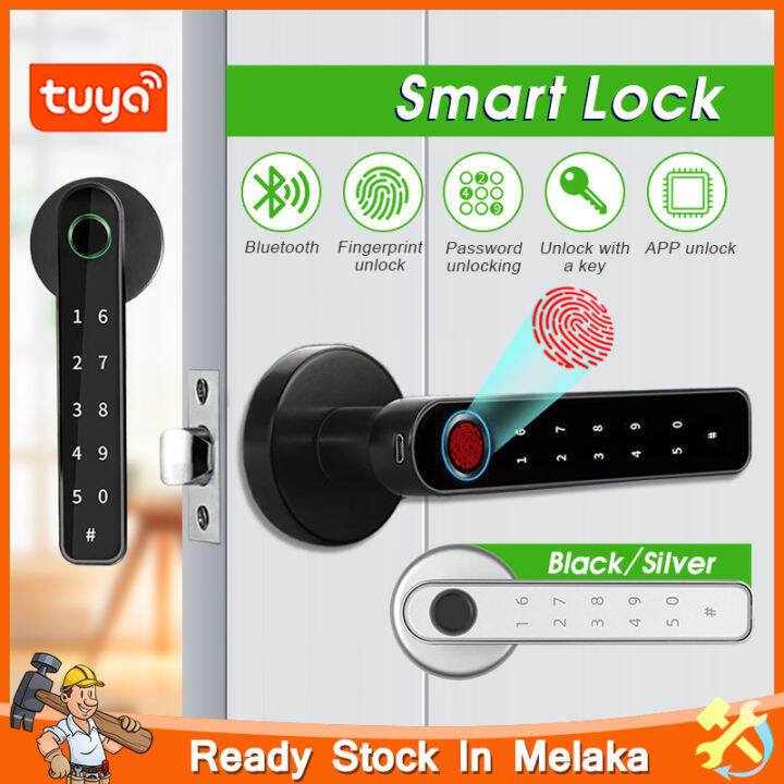 Tuya Electronic Door Locks Biometric Fingerprint Locker Smart Entry