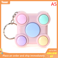 【Youer】 ของเล่นบรรเทาความเครียดแบบพกพา Gamepad รูปร่างหน่วยความจำเขาวงกต Cube gadget พวงกุญแจ