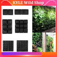 KYLE Wild Shop Pocket Vertical Garden Wall Plant Grow Bags Planting Black Hanging Planter Pots Tools Fabric Flower Indoor Home Jardin