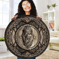 Viking Circle Rug Round shape Floor Mat 3D Printed Rug Non-slip Mat Dining Living Room Soft Bedroom Car 01