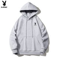 ❆✣ Playboy เสื้อกันหนาวสีทึบ Hooded Top Drawstring