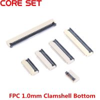 10pcs 1mm Pitch fpc connector Under Clamshell Socket FPC FFC Flat Cable Connector 4P 5P 6P 8P 10P 12P 14P 16P 20P 22P 24P 30P 34