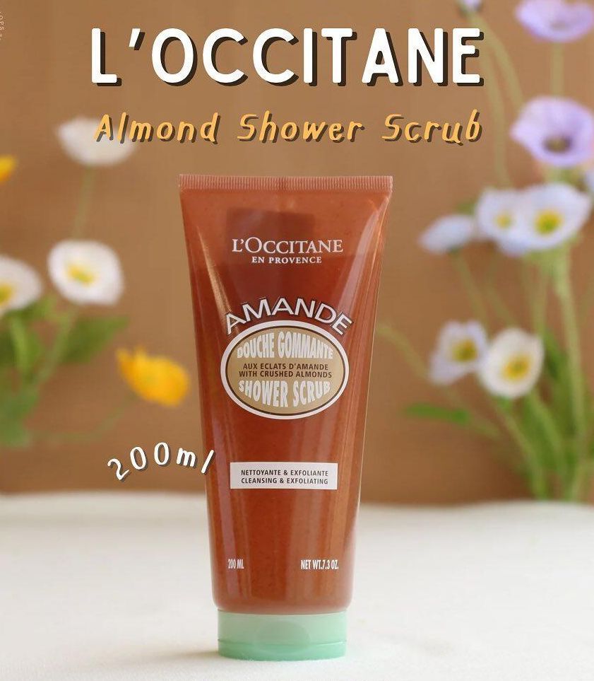 L'Occitane Almond Shower Scrub 200ml. สครับผิวอัลมอนด์ | Lazada.co.th