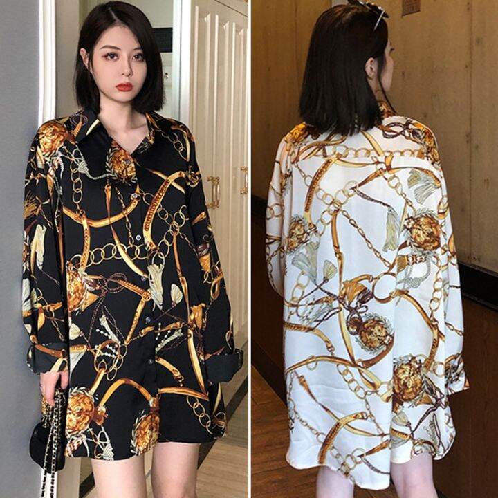 Chain Print Silk Shirt - Ready to Wear