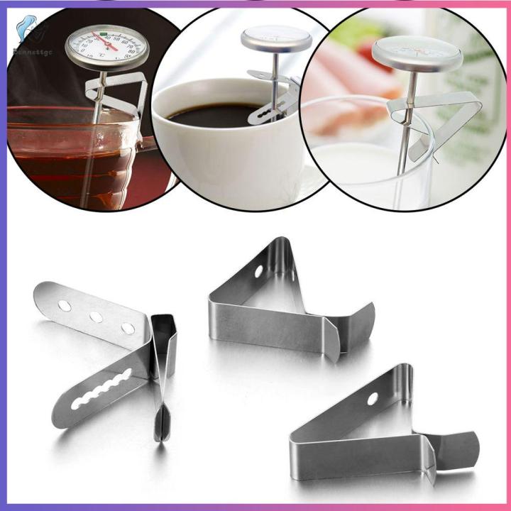 2PCS Stainless Steel Grill Clip Meat Thermometer Probe Clip Holder