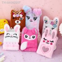 ✺ Cartoon Rabbit Plush Notebook Cute Fox Deer Hand Book Mini Diary Book For Kids Gifts Student School Office Stationery