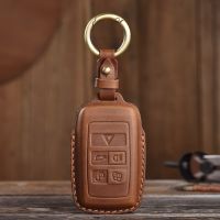 Car Key Case Cover Leather for Land Rover RangeRover Sport Evoque Velar Discovery 5 Jaguar XE XF A9 A8 A9 X8 XJ XFL