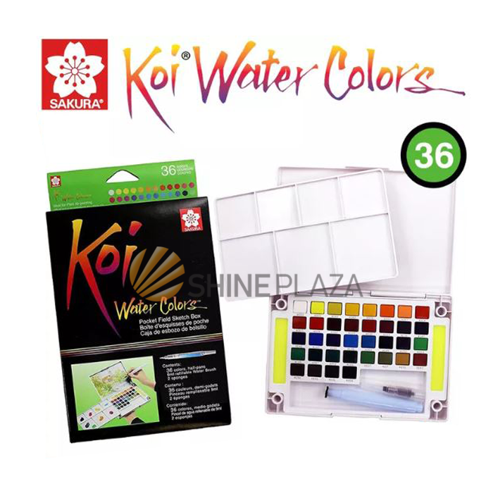 Sakura Koi Watercolors 36 Pocket Field Sketch Box Lazada Indonesia