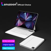 LANUZOON AJ9 Magic Keyboard For iPad Pro 11 12.9 2023 2022 2021 2020 Air 4 5 Mini 6 Case With Keyboard Korean Spanish Portuguese