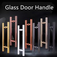 Glass door handle stainless steel modern home office door handle 500mm length Home improvement decoration accessories Door Hardware Locks