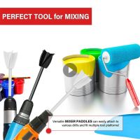 Epoxy Mixing Stick Paint Stirring Rod Cement Paint Mixer Attachment With Drill Chuck Epoxy Resin Latex Oil Paint Mixer Paddles