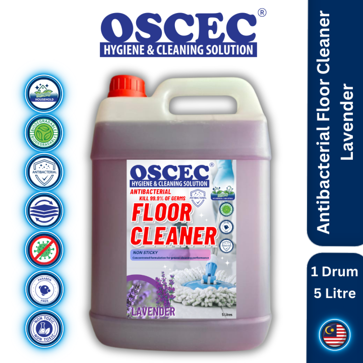 OSCEC® Antibacterial Floor Cleaner Lavender 5 Litres / Antibacterial