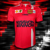 เสื้อโปโล Polo Shirt F1 Missionwinnow  เสื้อโปโลฟอร์มูลาวัน ทีม  มิชชั่นวินโนว์ #FM0017 ไซส์ S-5XL