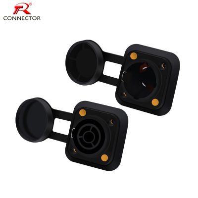 1PC Waterproof PowerCON True Connector Female Jack  NAC3FX-W Power Female Socket IP65 Waterproof PowerCon Chassis Connectors  Wires Leads Adapters