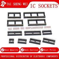 10PCS IC Sockets round hole DIP8 DIP14 DIP16 DIP18 DIP20 DIP24 DIP28 DIP32 DIP40 pins Connector DIP Socket