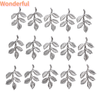 ?【Lowest price】Wonderful 30ชิ้น/เซ็ต Leaf Filigree wraps ตัวเชื่อมต่อโลหะ Charm DIY การค้นพบเครื่องประดับทำ