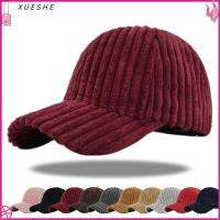 XUESHE ปรับขนาดได้ หมวกเบสบอลผ้าลูกฟูก ผ้าคอตตอน หัวอุ่น หมวก Snapback อุปกรณ์ที่จำเป็น หมวกฤดูหนาวหมวก ชายหญิง