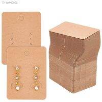 ❅ 50pcs/lot 3.8x4.8cm Blank Kraft Paper Earring Display Cards Earring Package Hang Tag Card for DIY Ear Studs Jewelry Display Card