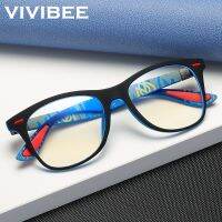 {Paopao glasses}VIVIBEE คลาสสิกแสงสีฟ้าปิดกั้นแว่นตาผู้ชายสแควร์เคลือบสีดำผู้หญิงป้องกันเรย์เลนส์ U Nisex แว่นตาเล่นเกม2021ผลิตภัณฑ์ใหม่