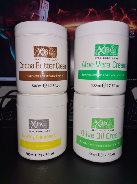 XBC Body Cream 500mL Cocoa Butter/Aloe Vera/Olive Oil/Primrose Oil