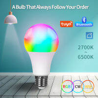 15W Bluetooth Led Bulb RGB E27 Led Lights Tuya APP Control CW WW 86-256V Lamp Home Bedroom Christmas Party Decoration Light Bulb