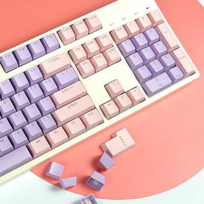 Keys Contrast Color Keycaps 61/87/104/ISO/ANSI Layout Shot Transmission for Mechanical