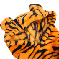 Dog Tiger Hoodie, Dog Tiger Clothes Soft With Tiger Tail For Teddy For Party