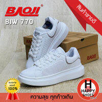 รองเท้าผ้าใบหนังหญิง BAOJI รุ่น BJW770 CLASSIC STILE คลาสิค นุ่ม สบายเท้า