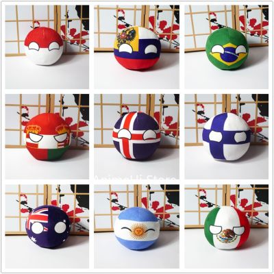 hot【DT】☊  Polandball Dolls Poland Brazil Belarus Mexico Portugal Countryball Stuffed Pendant