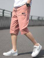 【CC】♙  Size Capris Pants Men Breathable Calf-Length Short Sweatpants 3/4 Straight Loose Cropped Trousers 8XL