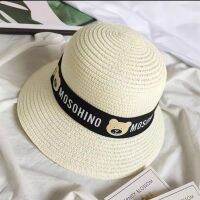 Summer Girls Straw Hat Set Handbag New Little Bear Sun Hat Straw Hat Panama Gorros Sun Hat Childrens Baby Girl