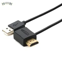 แบบพกพา50ยูเอสบีซม. 2.0 HDMI ตัวผู้ไปเป็นอะแดปเตอร์ตัวเมียสายต่อไฟคอนเน็คเตอร์ตัวจ่ายไฟสำหรับอะแดปเตอร์สายเคเบิลตัวผู้ HDTV 1080P