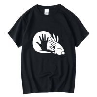 Xin Yi Mens Tshirt 100 Cotton Funny Shadow Puppet Design Print Loose Men T Shirt Male Tshirt Gildan