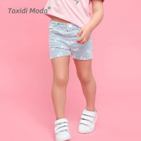 100 Cotton Print Denim Shorts Young Children For Little Girl Graphic Kawaii Jeans Kid Wear Designer Summer Pants Trousers 2022