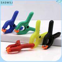 SADWSJ 1Pc/10Pcs เครื่องมืองานไม้ สปริงหนีบ พลาสติกทำจากพลาสติก ไนล่อนสลับ ที่หนีบไม้ ของใหม่ ดีไอวาย ที่หนีบมือ ปลอกรัดตรึงงานไม้