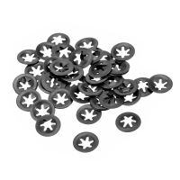 40pcs M3 M5 M6 M8 M10 Quick Lock Washer Internal Tooth Starlock Resistance Rotation Flat Shaft Fastener Hardware Gasket