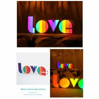 Romantic Led Decorative Light Valentines Proposal Lamp Indoor Decorative Nights Lamps LED Night Light 3D Love Wedding DIY Light